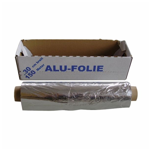 GOSPODINJSKA FOLIJA ALUFIX 150MX30CM V ŠKATLI Z ŽAGICO NEUTRAL