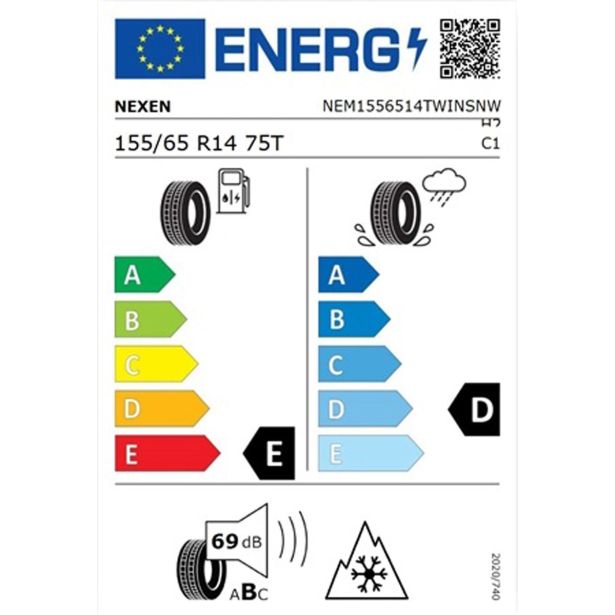 ZIMSKA GUMA NEXEN 155/65R14 75T WINGUARD SNOW'G WH2