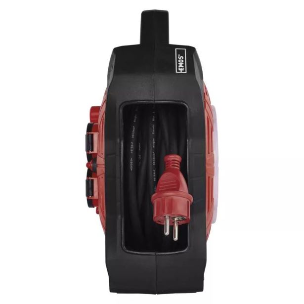 ROLETA - PVC VODNIK EMOS 15M H07RN-F 3X1.5 4XVTIČ. Z LED REF.20W, 1600LM