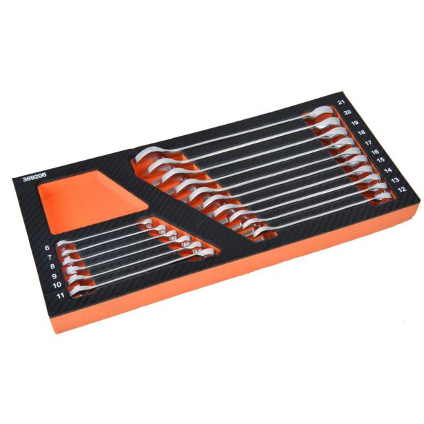 GARNITURA ORODJA TACTIX 16 DELNA KLJUČI V VLOŽKU VILIČASTO OBROČNI