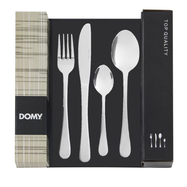SET JEDILNEGA PRIBORA 16-DELNI DOMY, INOX