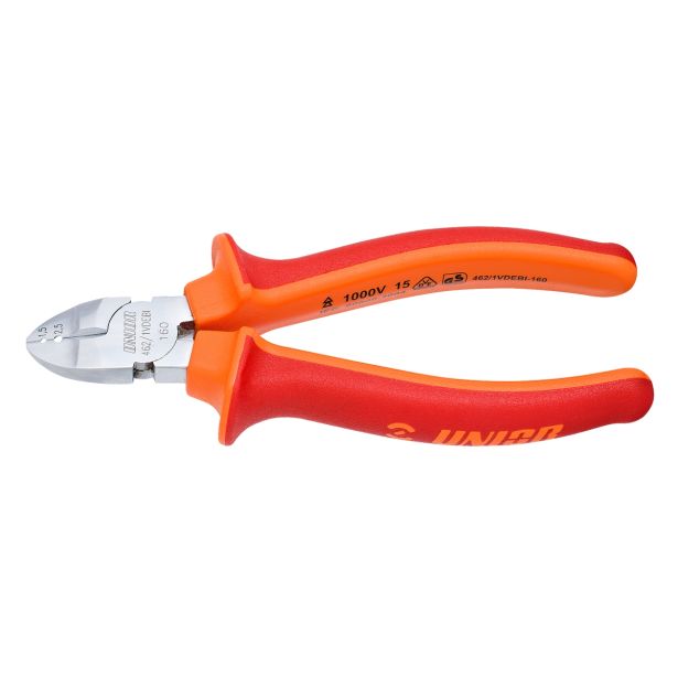 STRANSKE ŠČIPALNE KLEŠČE UNIOR 160 MM SNEMALNE VDE ART. 462/1VDEBI