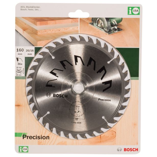 LIST ŽAGE ZA LES WIDIA BOSCH 160X20X2.5 ZOB 36