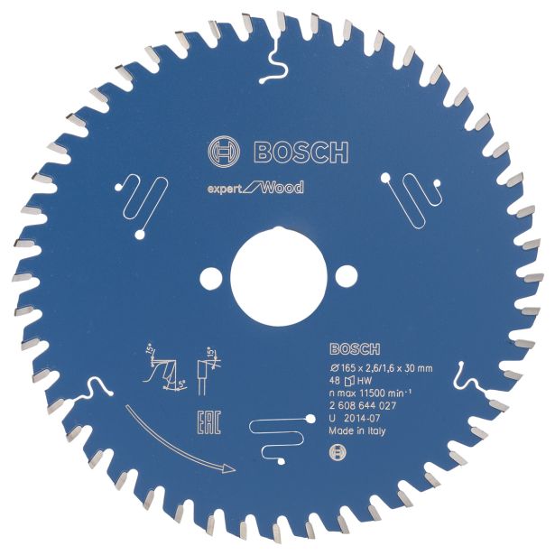 LIST ŽAGE ZA LES WIDIA BOSCH 165X30X2.6 ZOB 48