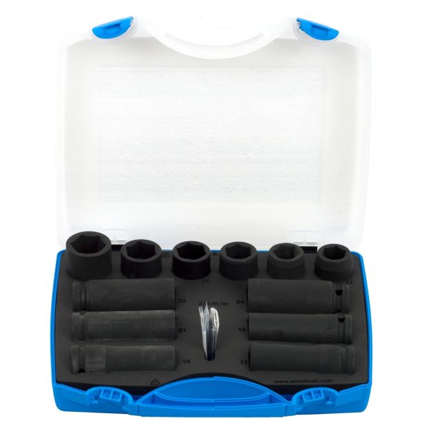 IMPACT KLJUČ 12,7MM UNIOR 17-24 MM + 17-24 KRATKI ART. 231/4PB3 12 DELNA