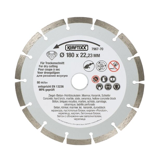 DIAMANTNA REZALNA PLOŠČA KWB 178X22 MM KERAMIKA,BETON,TRAVERTIN