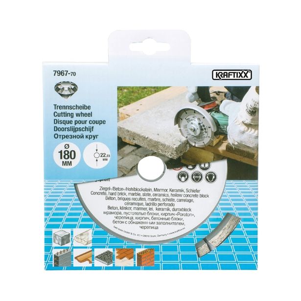 DIAMANTNA REZALNA PLOŠČA KWB 178X22 MM KERAMIKA,BETON,TRAVERTIN