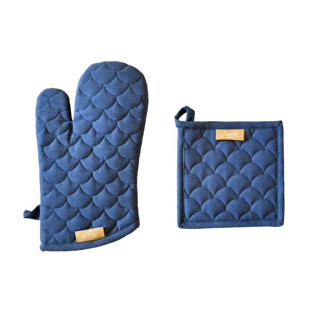 PRIJEMALKA AMO LA CASA 17X17 CM IN ROKAVICA 18X30 CM SIRTAKI SORT