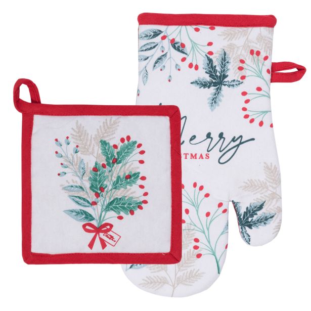 NOVOLETNI SET PRIJEMALKE IN ROKAVICE