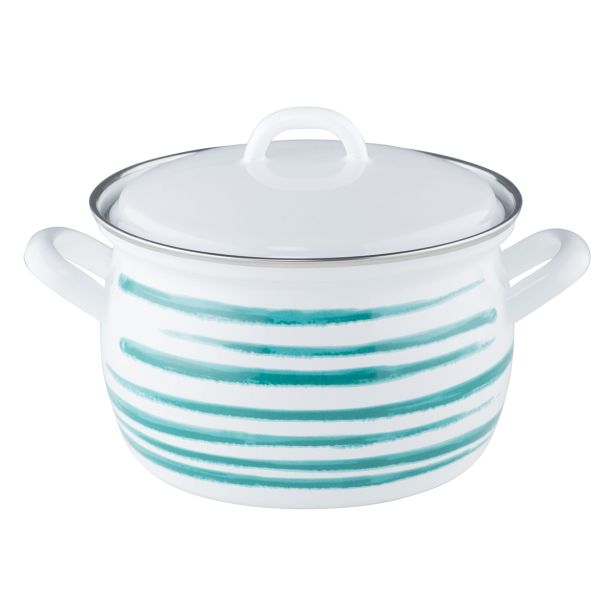 LONEC / KOZICA RIESS LONEC 2.5 L 18 CM S POKROVOM ZELENI PLAMEN