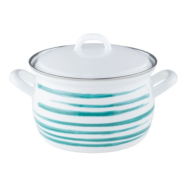 LONEC / KOZICA RIESS LONEC 2.5 L 18 CM S POKROVOM ZELENI PLAMEN