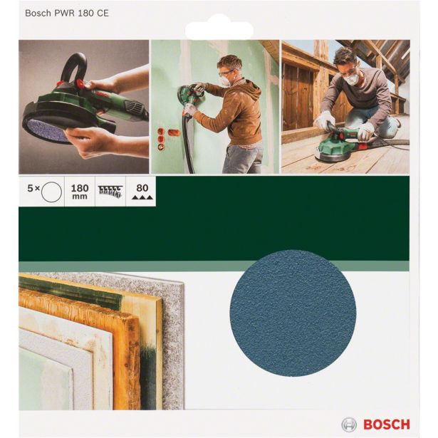 SAMOPRITRILNI BRUSNI DISK BOSCH 180 MM K80 BREZ LUKENJ PWR