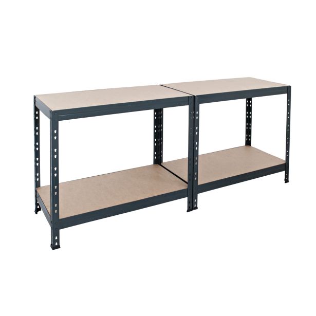 REGAL AR SHELVING 180X90X45 CM 4P/300KG ANTRACIT - GARAGE
