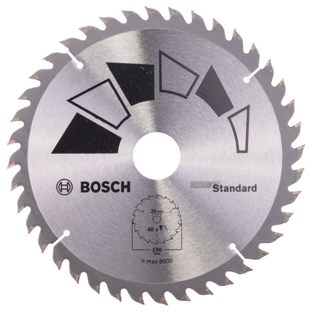 LIST ŽAGE ZA LES WIDIA BOSCH 190X30/24 MM 40Z STANDARD