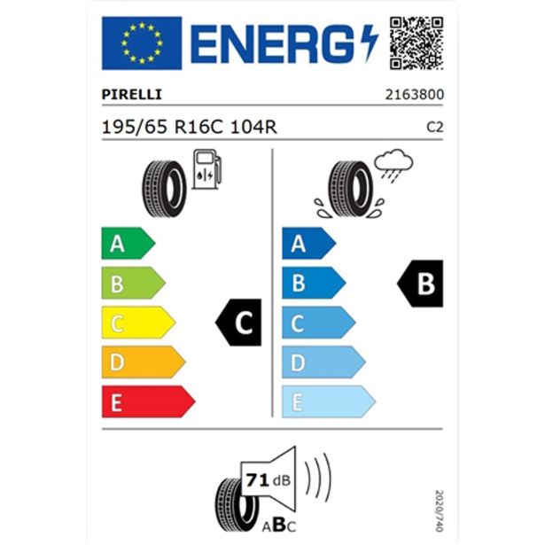 LETNA GUMA PIRELLI 195/65R16C 104R CARRIER