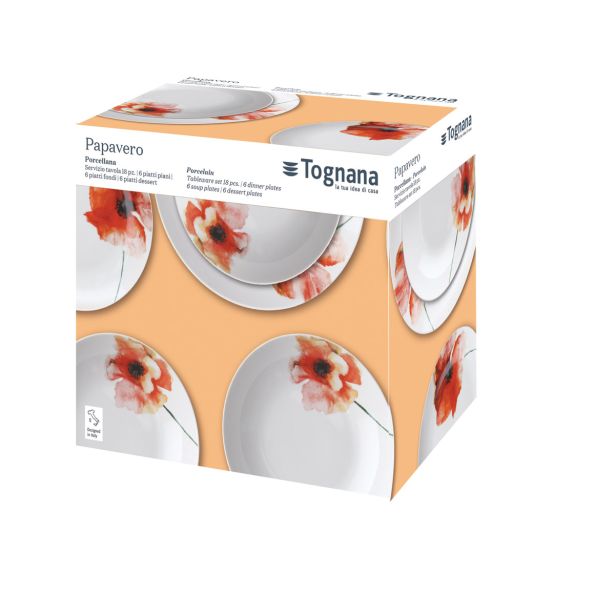SET KROŽNIKOV TOGNANA 18 DELNI MADISON PAPAVERO