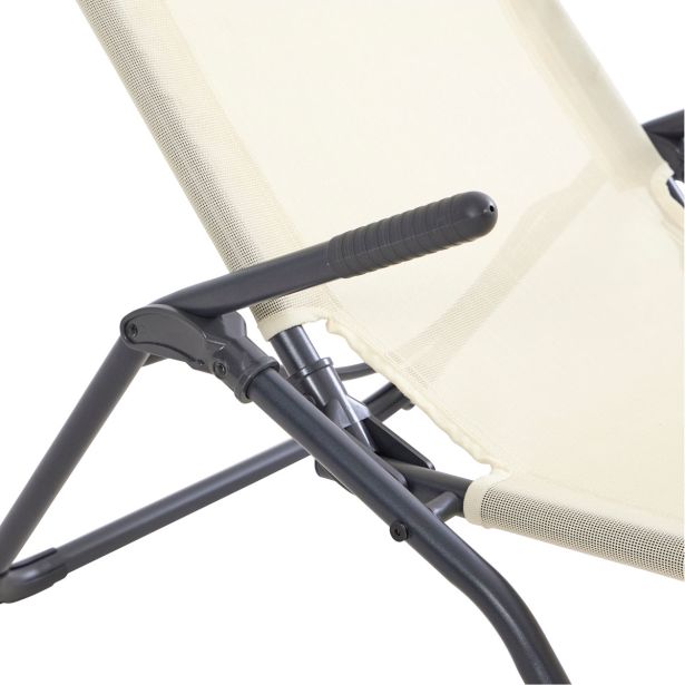 LEŽALNIK IZ TEKSTILENA KROMA SPA TEMNO BEŽ