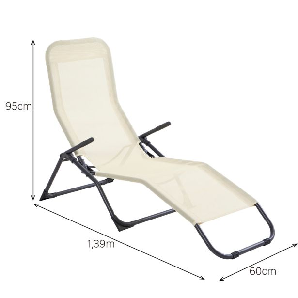 LEŽALNIK IZ TEKSTILENA KROMA SPA TEMNO BEŽ