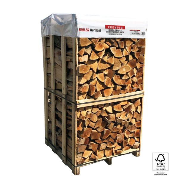DRVA BIOLES HORIZONT 1X1X1.8 M, PREMIUM BUKOVA CCA 33CM, Z DOSTAVO