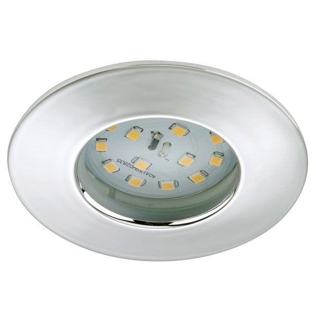 VGRADNA STROPNA SVETILKA PRISMA 1X5W LED, FI=75 MM KROM, OKR., IP44