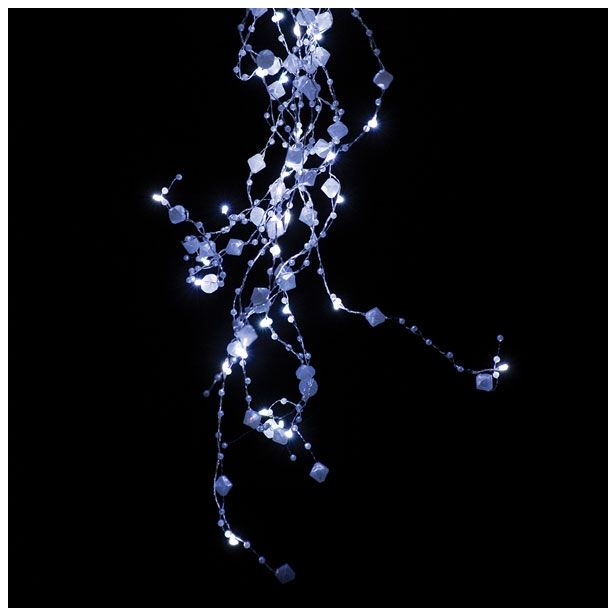 LUČKE MQ 200 MINI LED S PERLAMI OKROGLE TOPLO BELE 10 VEJ