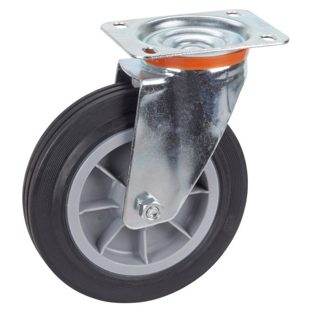 KOLO Z GIBLJIVO VILICO DÖRNER + HELMER 200X50MM PLOŠČA 140X110MM NOSILNOST 210KG