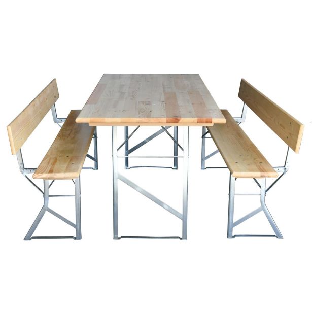 PIKNIK MIZA IN KLOP Z NASLONOM 200X80 CM