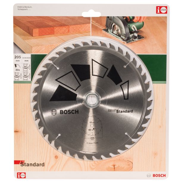 LIST ŽAGE ZA LES WIDIA BOSCH 205X24 MM 40 ZOB