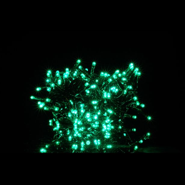 208 LED TOPLO ZELENIH LUČK Z  RAZLIČNIMI PROGRAMI UTRIPANJA