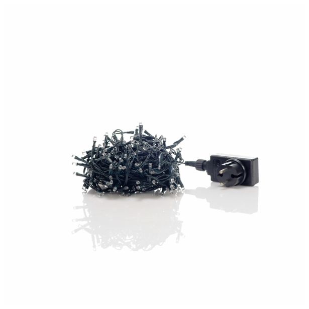 208 LED TOPLO ZELENIH LUČK Z  RAZLIČNIMI PROGRAMI UTRIPANJA