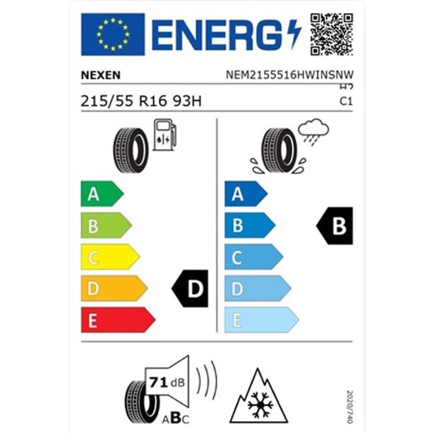 ZIMSKA GUMA NEXEN 215/55R16 93H WINGUARD SNOW'G WH2