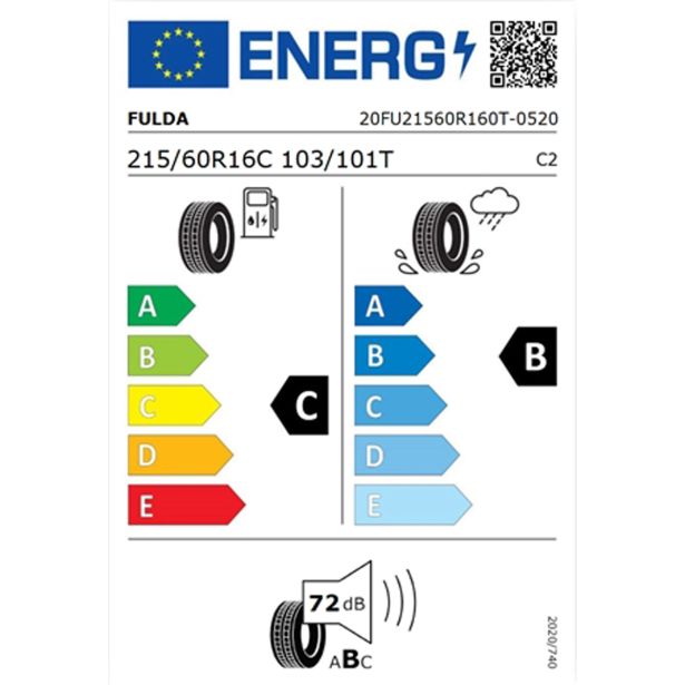 LETNA GUMA FULDA 215/60R16C 103/101T CONVEOTOUR 2