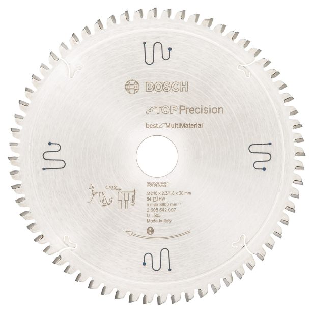 LIST ŽAGE ZA LES WIDIA BOSCH 216X30X2.3 ZOB 64