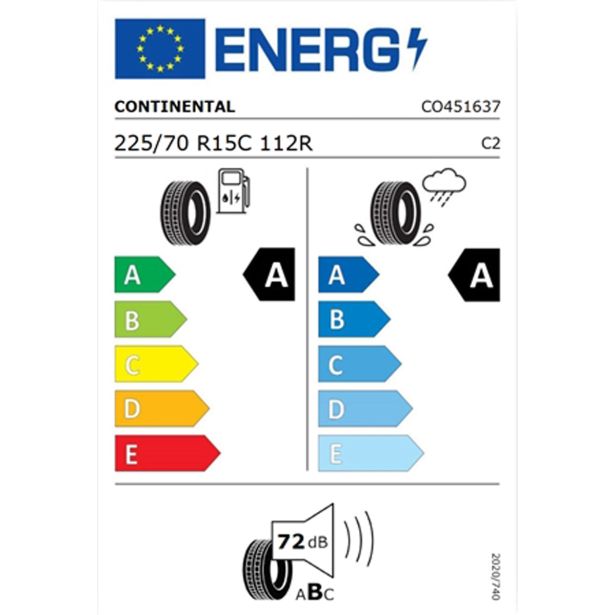 LETNA GUMA CONTINENTAL 225/70R15C 112/110R VANCONTACT ECO