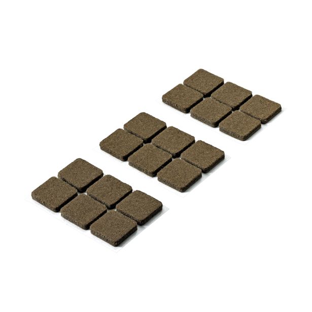 DRSNIK HETTICH DIY,SAMOLEPLJIV 22X22X4,5 MM, RJAV, V ZAVOJU JE 18 KOS