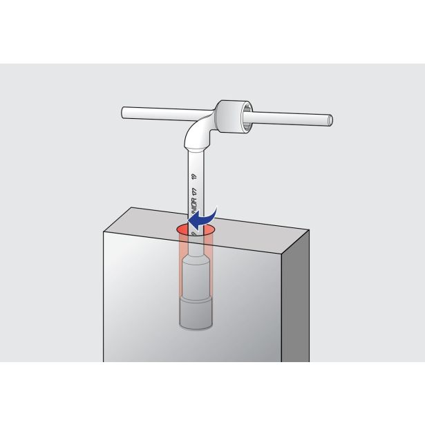 DVOSTRANSKI UPOGNJEN NASADNI KLJUČ UNIOR 23 MM ART. 176 (609119)