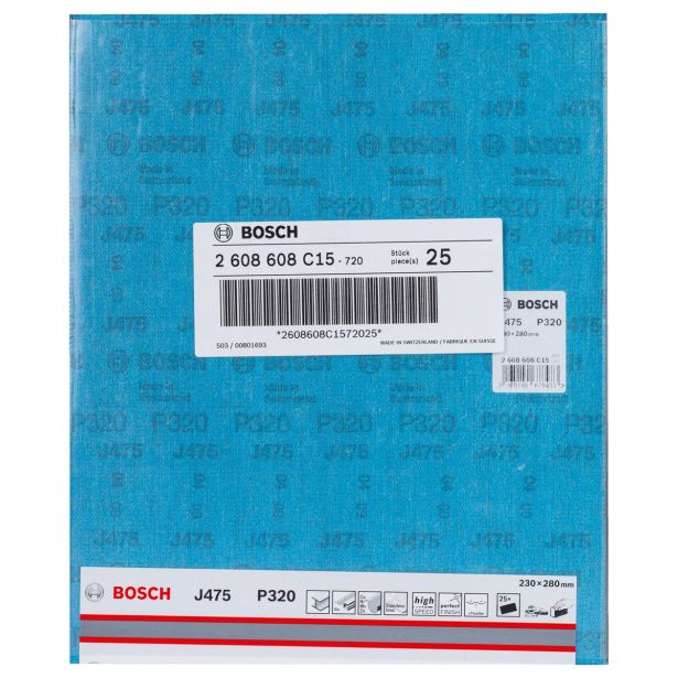 BRUSNI PAPIR FORMAT BOSCH 230X280 MM P320 J475 FLEKSIBILNO PLATNO