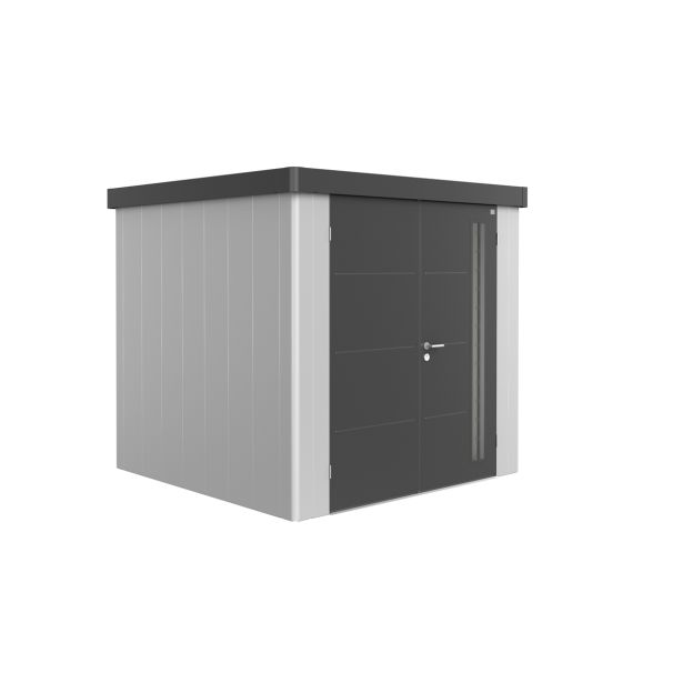 KOVINSKA VRTNA HIŠKA BIOHORT 236X236X222 CM NEO 2B DVOJNA VRATA