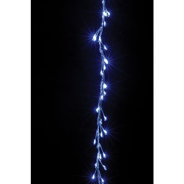 HLADNO BELE LUČKE NA SREBRNI ŽICI