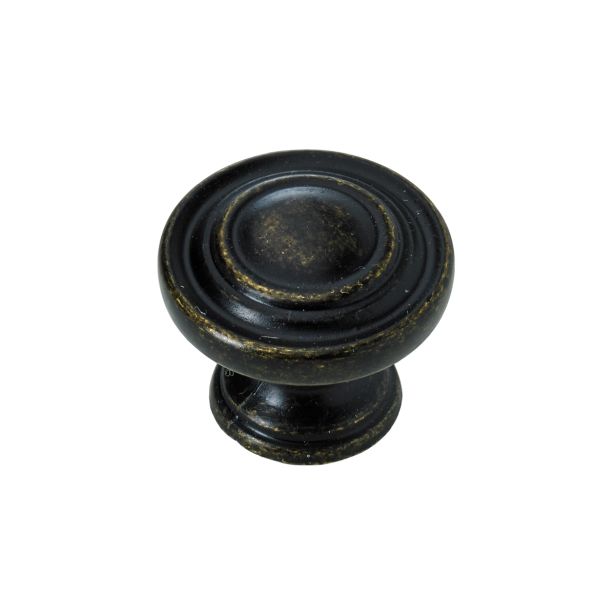 POHIŠTVEN GUMB HETTICH DIY, FI 25 MM, BRUNIRAN