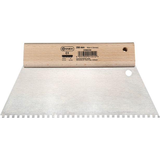 ZOBATA LOPATICA ZA LEPILO CONEX 250 MM ZOB C1 4,0X4,0 MM