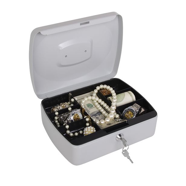 ROČNA KASETA ZA DENAR MQ 250X190X90 MM SIVA