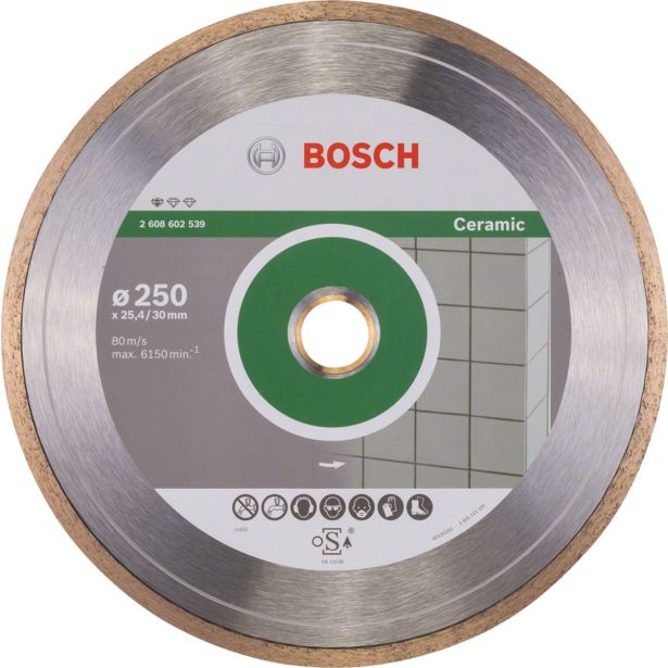DIAMANTNA REZALNA PLOŠČA BOSCH 250X30/25.4X7 MM STANDARD FOR CERAMIC