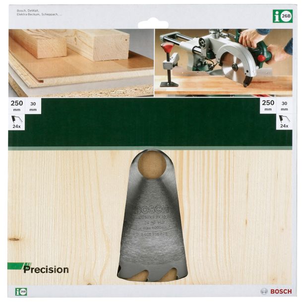 LIST ŽAGE ZA LES WIDIA BOSCH 250X30X3.2 ZOB 24