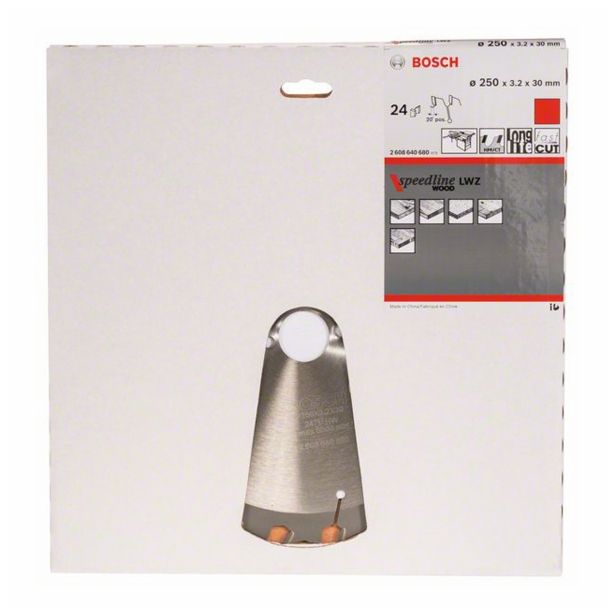 LIST ŽAGE ZA LES WIDIA BOSCH 250X3.2/2.2X30 ZOB 24