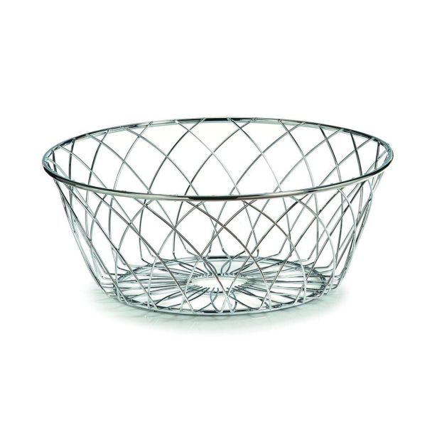 SERVIRNA SKLEDA ZELLER PRESENT 25X10 CM ŽIČNATA KROMIRANA