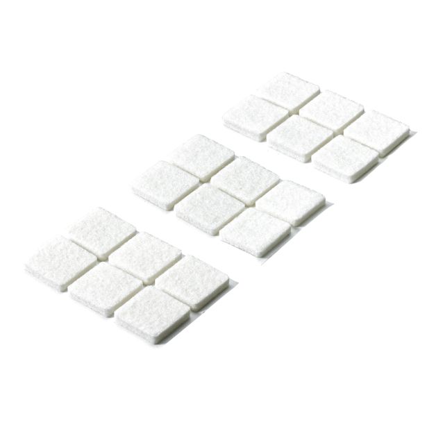 DRSNIK HETTICH DIY,SAMOLEPLJIV 25X25X4,5 MM, BEL, V ZAVOJU JE 18 KOS