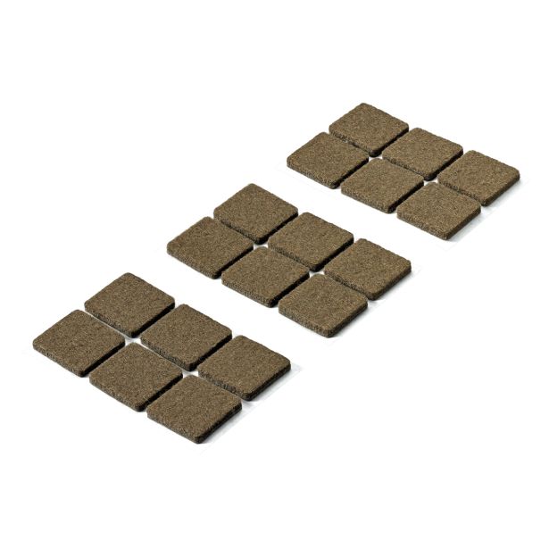 DRSNIK HETTICH DIY,SAMOLEPLJIV 25X25X4,5 MM, RJAV, V ZAVOJU JE 18 KOS