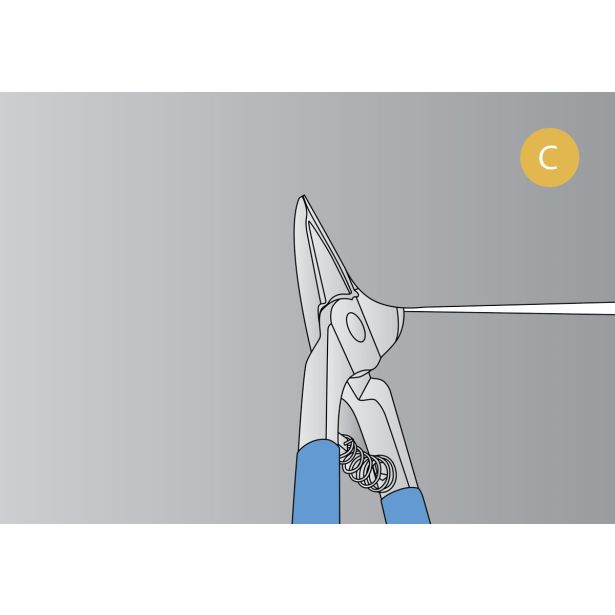 ŠKARJE ZA PLOČEVINO UNIOR 280 MM DESNE ART. 563R/7PR