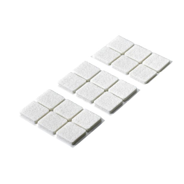 DRSNIK HETTICH DIY,SAMOLEPLJIV 28X28X4,5 MM, BEL, V ZAVOJU JE 18 KOS